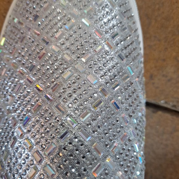 Women's Silver Sequin Bling Slip on Shoe - Picture 5 of 5
